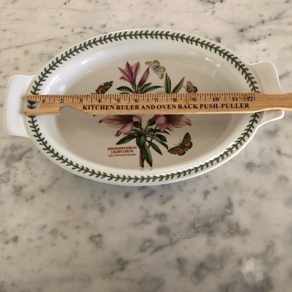 Portmeirion 1972 Botanic Garden 14” Oval Baking Dish with handles - Picture 3 of 4